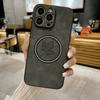 Чехол из искусственной кожи с рисунком для iPhone 16 15 14 13 12 11 16 Pro Max X XR Xs Max 15 Pro для беспроводной зарядки MagSafe, чехол для телефона