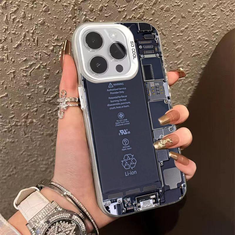 Чехол для телефона с кибернетической печатной платой для iPhone 16 15 14 13 12 11 Pro Max XS X XR 7 8 Plus Mini SE 2020 2022 Ударопрочный Funda