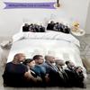 3pcs Fast and Furious pattern bedding set duvet cover set includes duvet cover &pillowcases, perfect all season bedroom decoration & gift