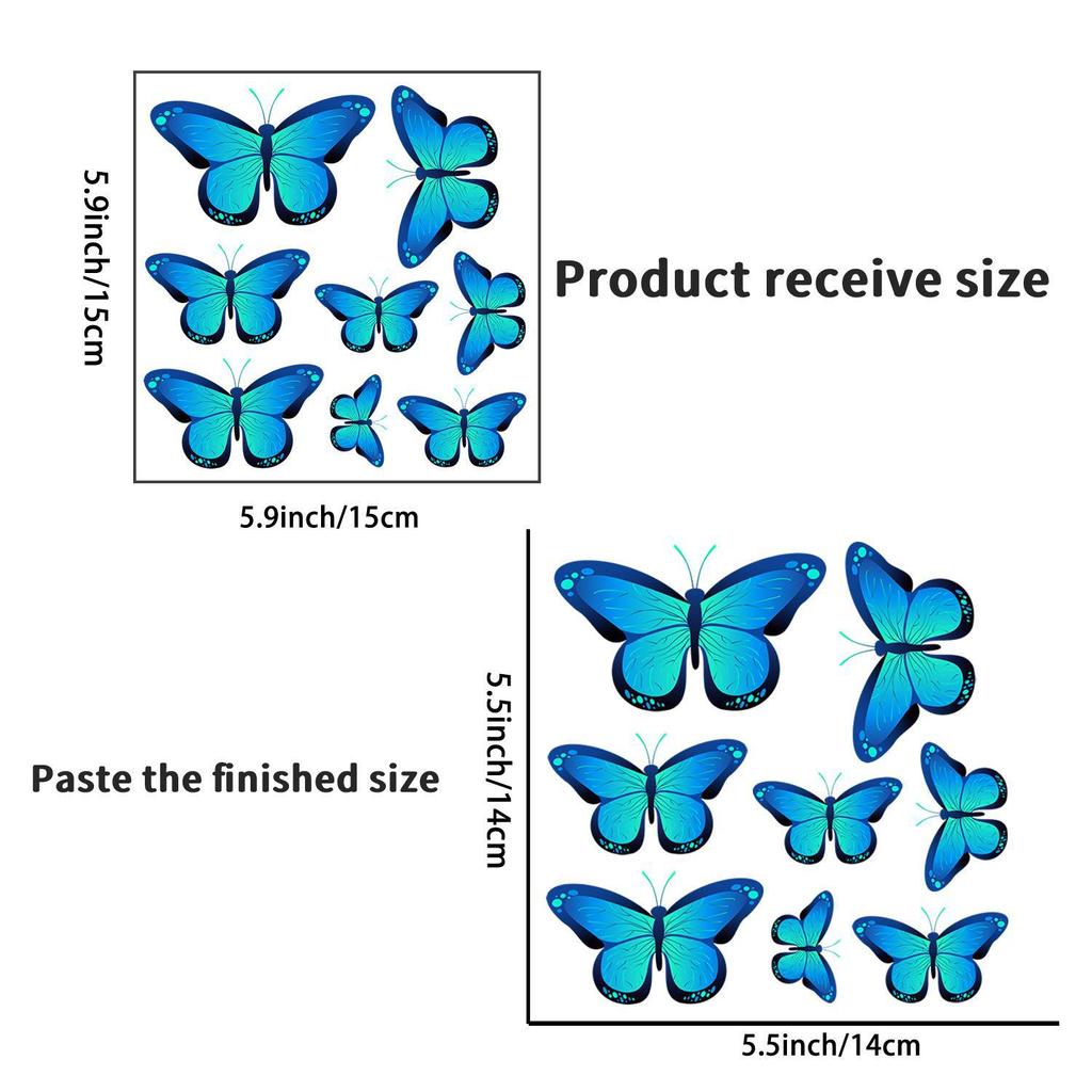 Luminous Butterfly Switch Stickers - Decorative Wall Art for Bedroom and Living Room