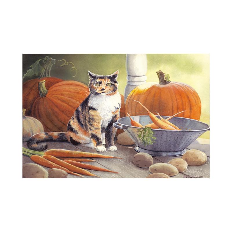 Американская пастораль сельская местность современный декор живопись основной классический домашний ресторан милые кошки теплая гостиная домашний декор