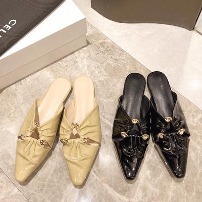 Мода 2024 Лето Женские Мюли Шлепанцы Модные Неглубокие Слипоны Слайды Обувь Женские Уличные Балетки Сандалии Женская Обувь Шлепанцы