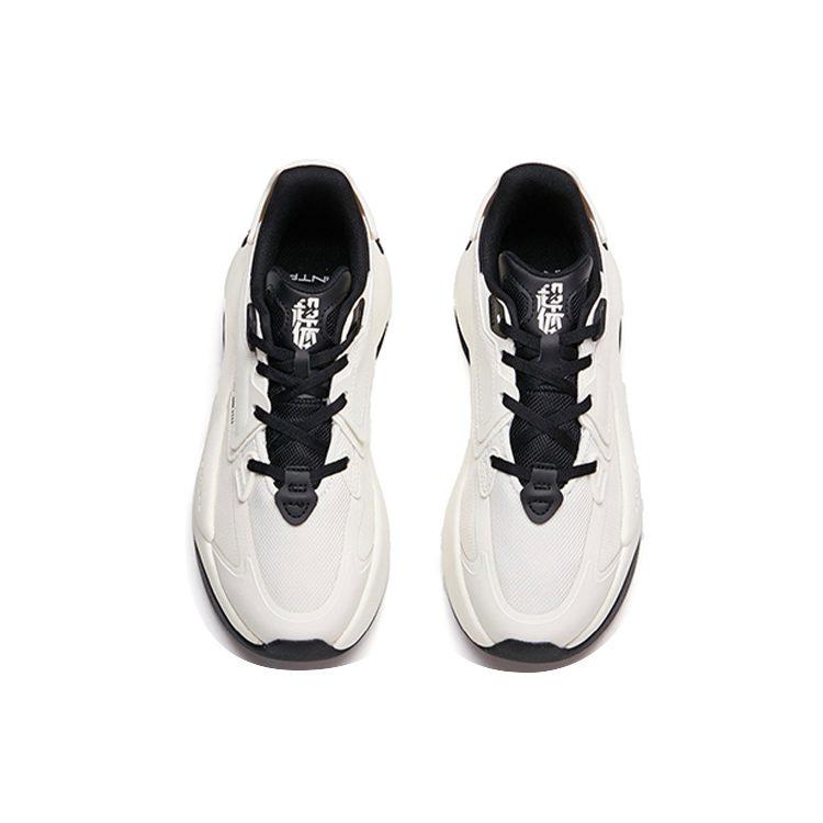 Anta Life Collection Super Body Slip Resistant Abrasion Resistant Low top Skateboard Shoes Women's White Black 122118083S-1
