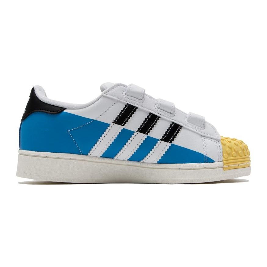 (PS) adidas Superstar x LEGO Shoes 'White Bright Blue' Kids' IF2911