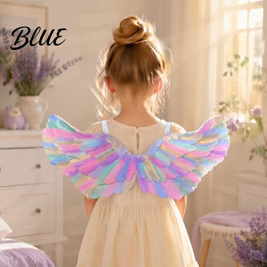 Authentic Angel Costume Lightweight Swan for Colorful Kids Wings Feather Wing Accessory Adults with Elastic Strap Halloween Party Cosplay