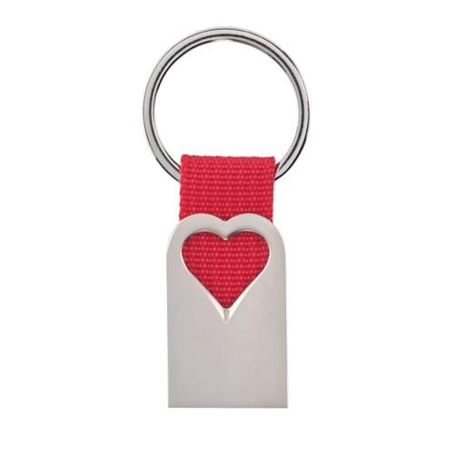 MidOcean Bonheur Heart Metal Keyring