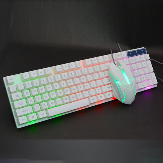 Gaming Keyboard Mouse Set No Driver Required Ergonomic Design DPI Adjustable Laptop Computer Wired Keyboard Mouse