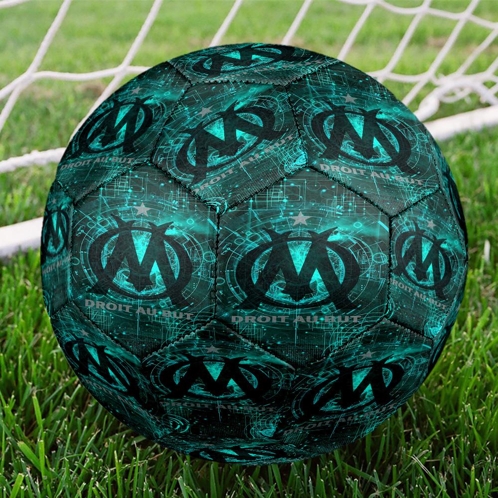 Mar-seille With Pride Emblem Printed Size 5 Soccer Balls, High-Quality, Anti-Slip, Protective Football, A Unique Gift , Birthdays, Christmas Gifts