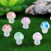 Miniature Glowing Mushroom Figurines 50pcs/set Handmade Crafts Decoration for Children Adults Handmade DIY Crafts