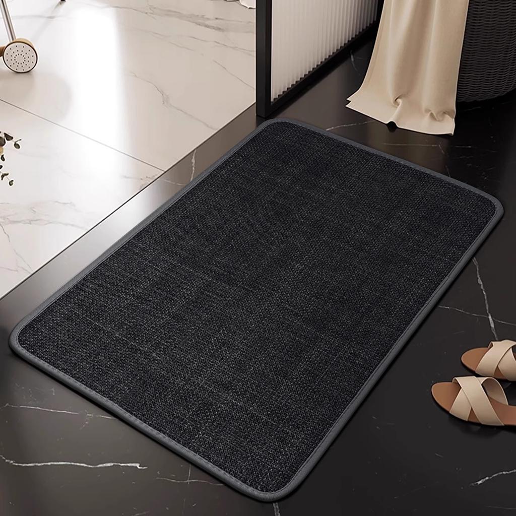 Bathroom Mat Absorbent Toilet Area Rug Non Slip Entry Mat Fast Dry Carpet For Washroom Entrance Shower Bathroom Floor Mat