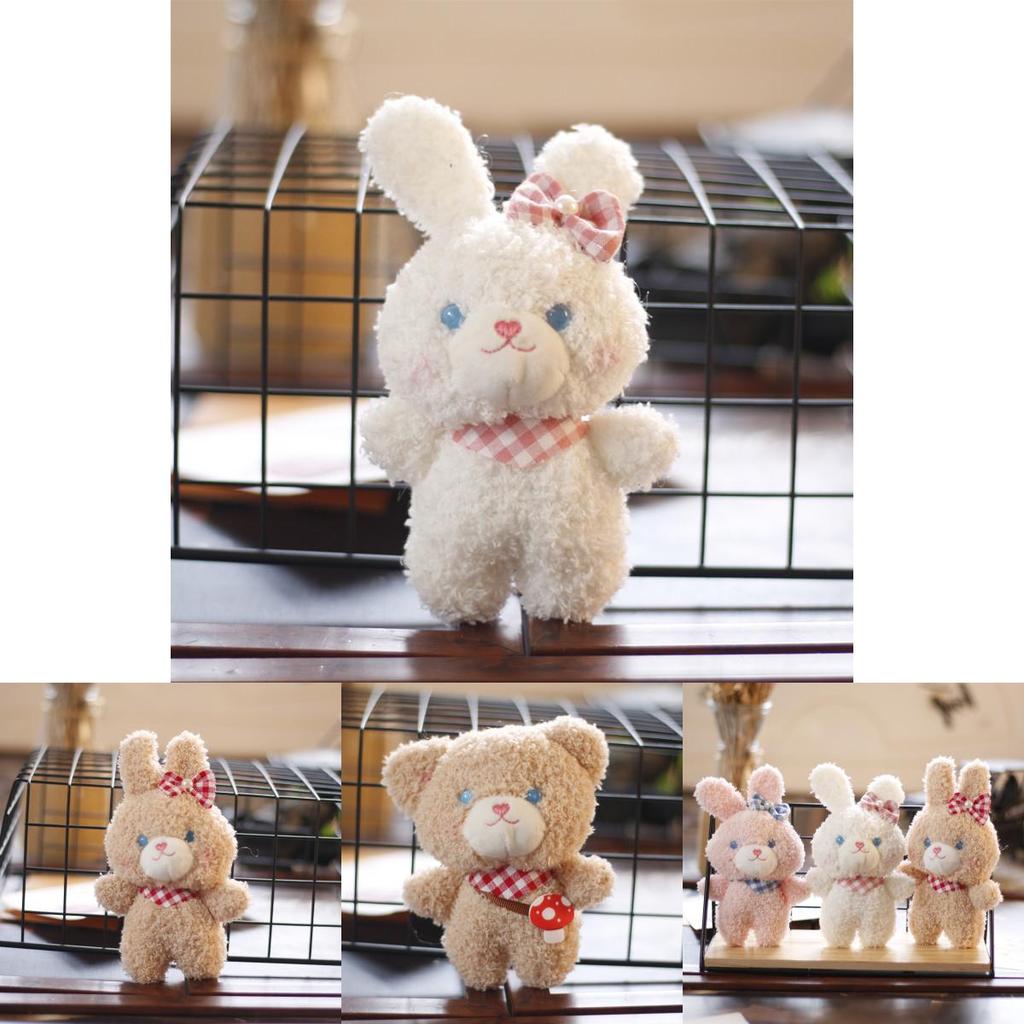 Очаровательный плюшевый брелок-мишка, мягкая игрушка, милый кролик, подвеска для рюкзака, оптом