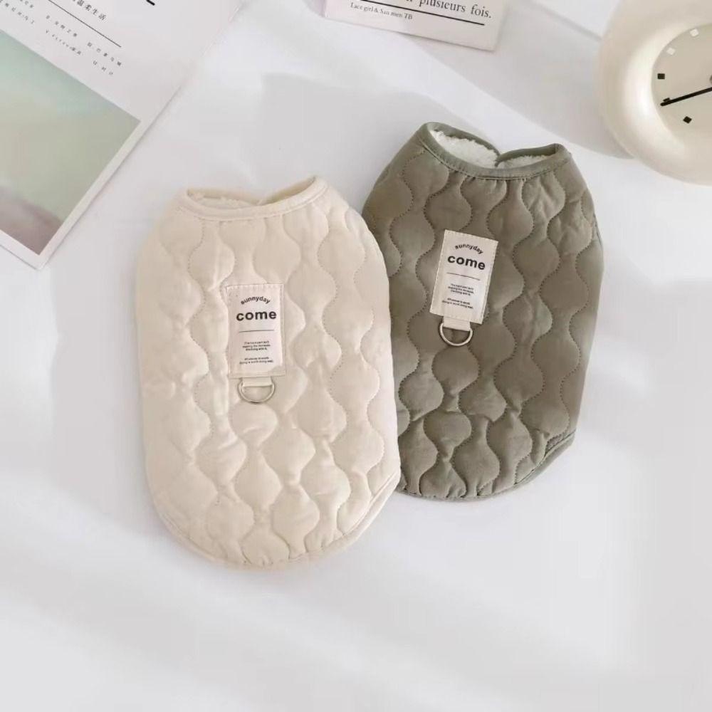 Thick Warm Winter Pet Dog Vest with D-ring Puppy Coat New Pet Jacket  for Small Medium Pet