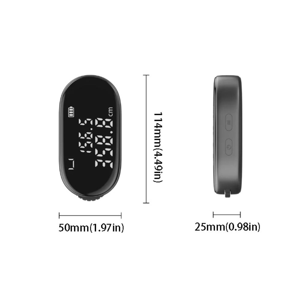 Mini Size Digital Wheel Tape Measure High Accuracy Type-C Rechargeable Tape Ruler Hand Tool Use
