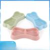 Pet Double Bowl Dog Bone Shape Dog Double Bowl Macaron Bone Shape Cat Double Bowl Pet Bowl Dog Bowl Cat Bowl