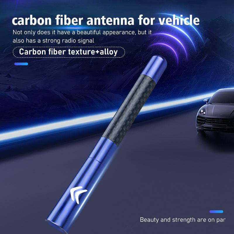 Короткая антенна-мачта из углеродного волокна для крыши автомобиля Citroen C4 C3 C5 C1 C2 C6 VTS C4L DS3 DS4 DS5 Grand Berlingo UW1, улучшенный сигнал