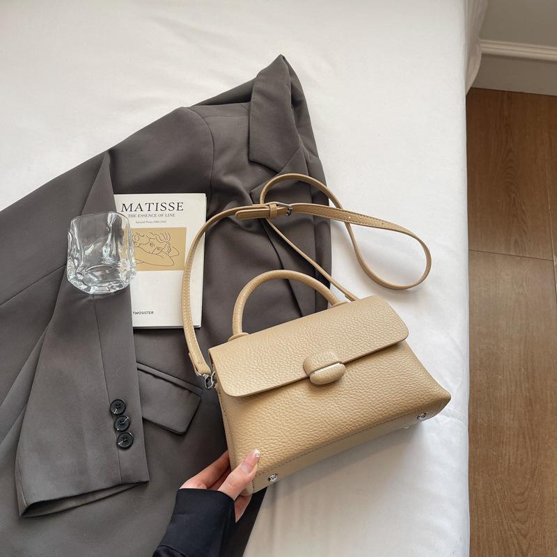 Trend Fashion Hand Carry Small Square Bag 2025 New Cute Girl Simple High-end Texture Shoulder Bag