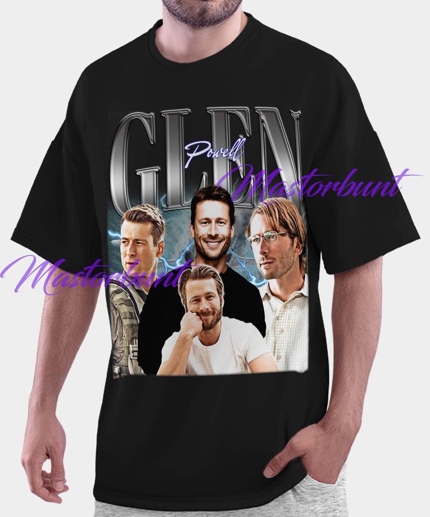 Glen Powell Shirt & Sweatshirt, Glen Powell Vintage Shirt, Glen Powell Retro 90s Shirt, Glen Powell Fan Shirt, Glen Powell Shirt
