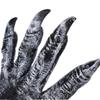 Party Wolf Gloves Plush Latex Werewolf Costume Fingernails Adult Hands Paws Claw for Props Cosplay Party Easter Gloves