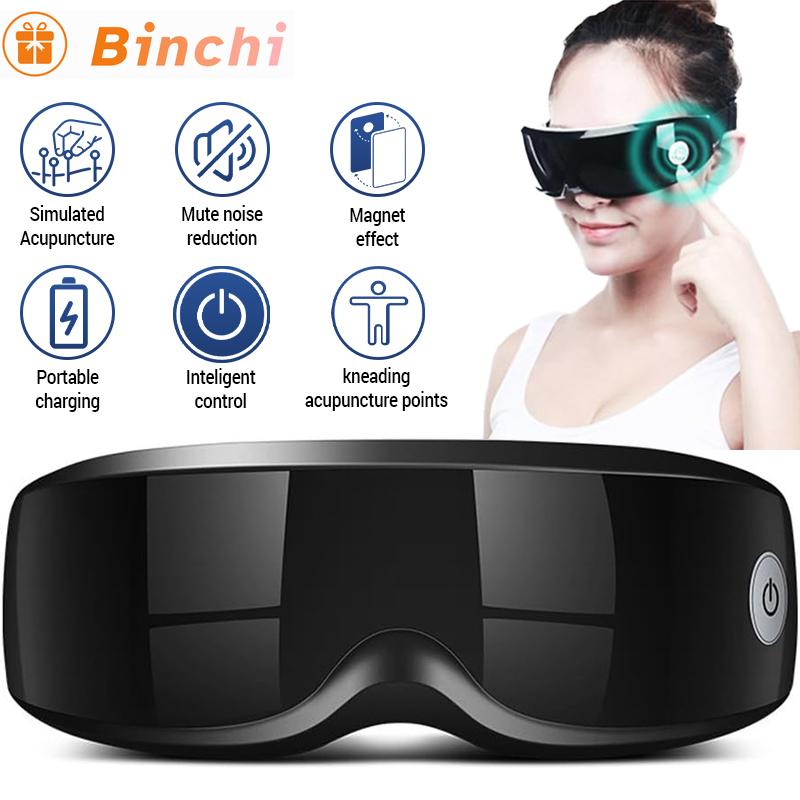 9 режимов массажер для глаз магнитная терапия вибратор умный инструмент для массажа глаз удаление снимает усталость массаж глазного яблока забота о здоровье