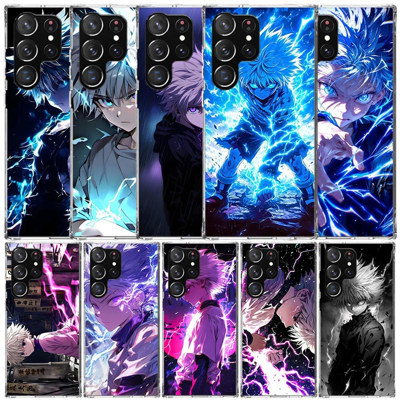 Huner X-Hunters Killua Soft Cover for Samsung Galaxy S25 Edge S26 S24 S23 Ultra Phone Case S22 S21 Plus S20 FE Print Pattern She
