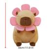 1pc 30cm/11.81in Cute sunflower capybara doll throw pillow, capybara large doll, plush toy, children's birthday gift