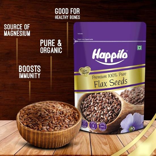 Carbamide Forte Happilo Премиальные сырые семена льна 250 г