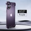 Metal Luxury Aluminum Irregular Phone Case For Iphone 16 Pro 15 14 13 Pro Max With Glass Lens Protective Film Antifall Protect Case
