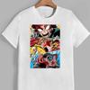 2025 Лето Горячая Футболка Мужская Женская 100% Хлопок Большой Размер Уличная Одежда Повседневная Круглый Вырез Японское Аниме Принт Оверсайз Топ