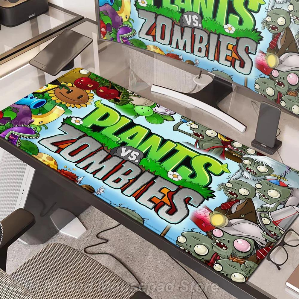PLANTS VS ZOMBIE PVZ КАРТЫ Коврик для мыши XXL Коврик для стола под клавиатуру 90x40см коврик для мыши ПК механическая клавиатура Deskpad Аксессуары для ноутбука