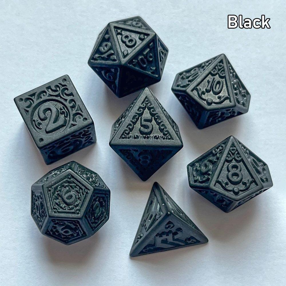7 шт./компл. D4 D6 D8 D10 D12 D20 DND игральные кости 7-Die настольная игра игровые кости многогранные игральные кости TRPG DND