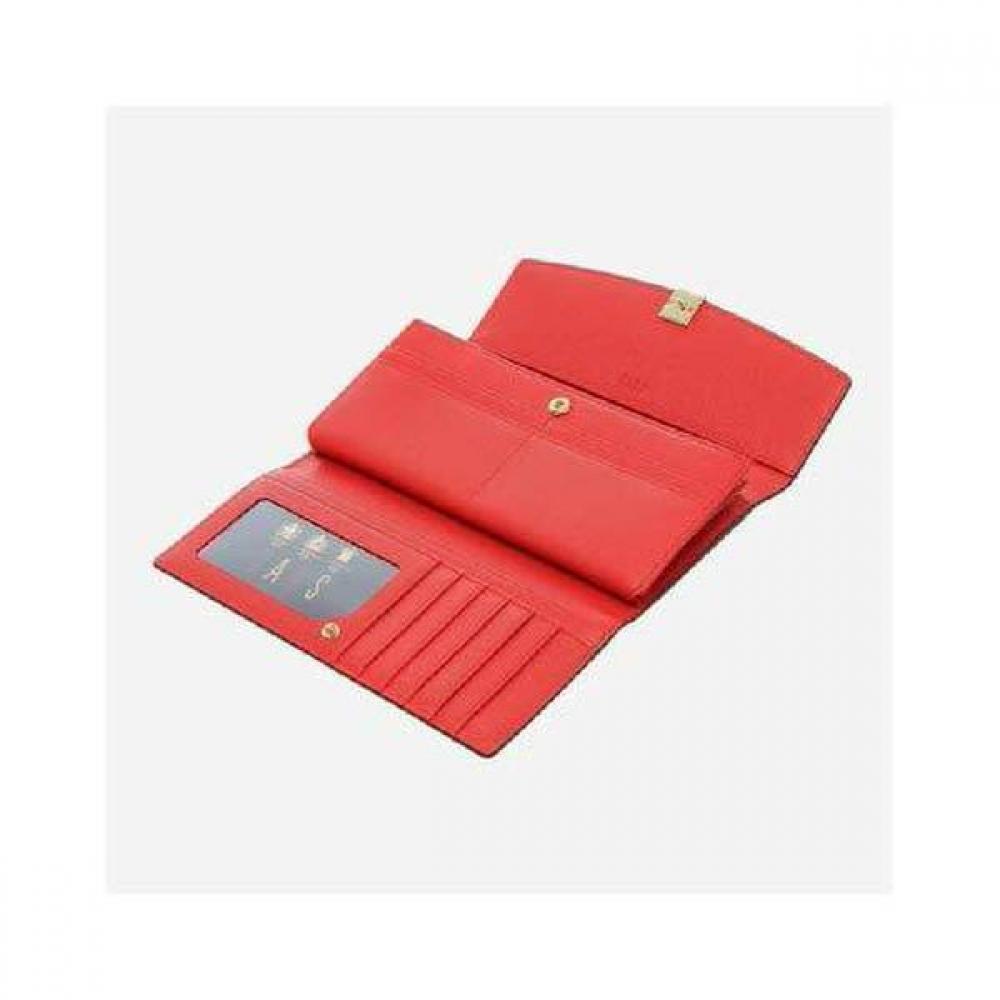 DakS Men S Red Check Colorblock 3 Fold Long Wallet Dcwa2f401r2