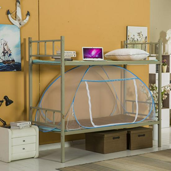 New Foldable Zipper Mosquito Net for Dormitory Bunk Bed