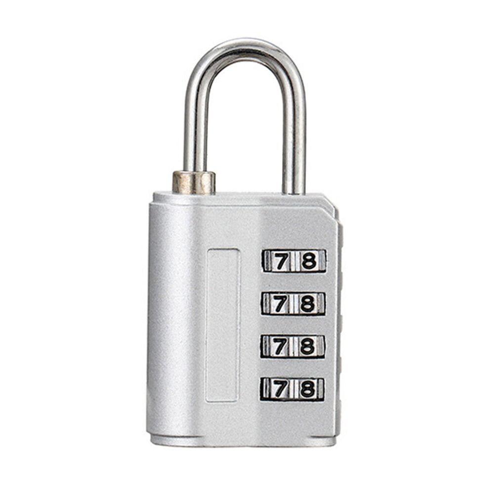 Zinc Alloy Dormitory Cabinet  Lock Padlock Backpack Zipper Lock New 4 Digit Password Lock  Home