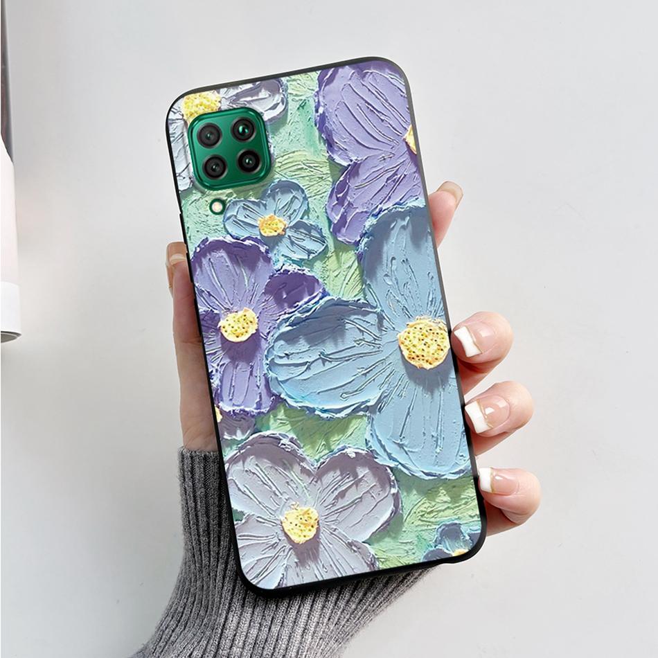 For Huawei P40 lite P40 Lite E Coque Silicone Soft Phone Cases Cover Cute Bear Frog For Hauwei P40lite P 40 lite E Fundas Bumper