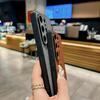 Samsung S25ULTRA Кожаный Магнитный Чехол-Книжка с Четырехлистником - Совместим с S24FE/S23p, Полное Покрытие, Защита от Падений.
