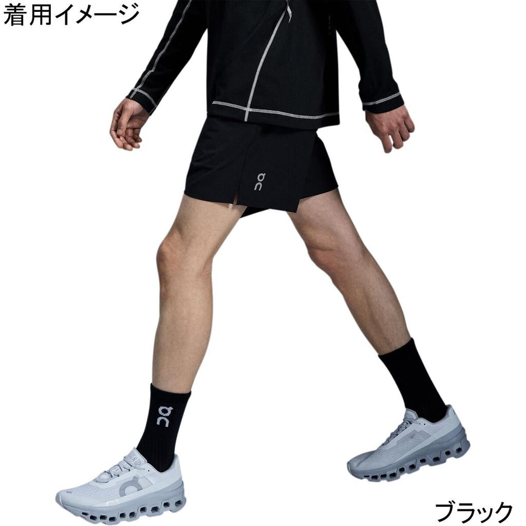 On Core Size S 5" Shorts, Black, Men's,
