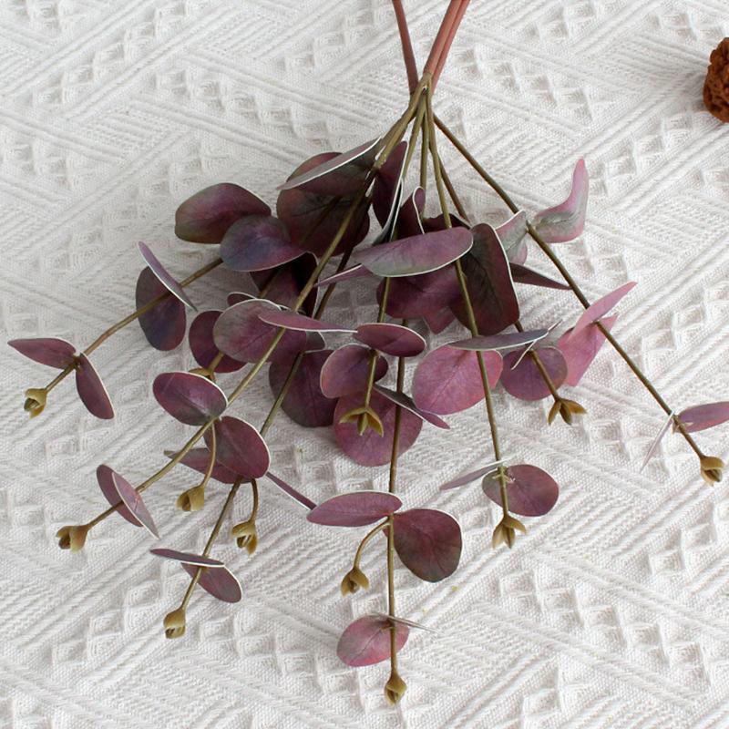 1 шт./2 шт. Форма эвкалипта Украшение для дома Искусственное растение Пейзаж Цветочная композиция 3D-печать Цветочное искусство 52 см