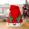 Plush Christmas Hat Polyester Santa Snowman Hat Xmas Cap Xmas Arts Hats  Xmas Gift