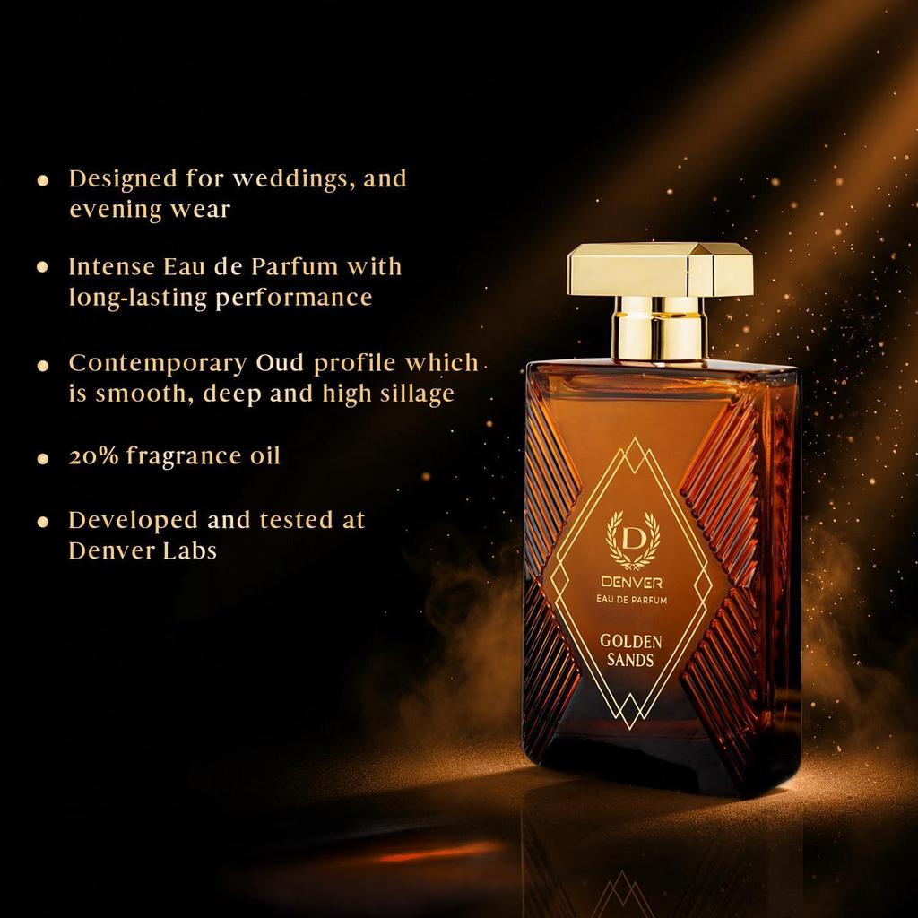 Denver Golden Sands Perfume for Man 100ml | Long Lasting Fragrance