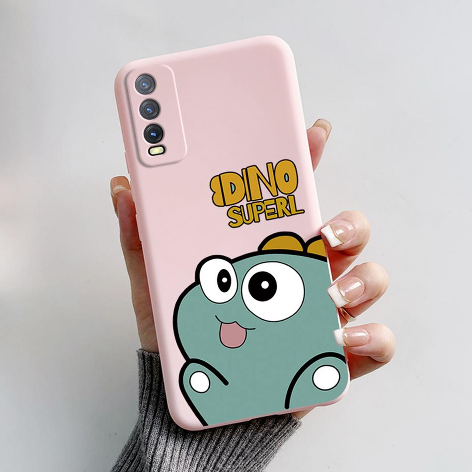 Для Vivo V2027 V2029 Vivo Y20 Y20i Y20s Чехол Милый Медведь Мультяшная Лягушка Задняя Крышка Мягкий Силикон Funda Для Vivo Y11s Y12s Y12a Etui