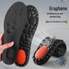 Спортивные стельки с графеном: Впитывающие пот, Защита от запаха, Поддержка свода стопы, 4D Облачный комфорт, Высокая эластичность, Амортизация, Дизайн с воздушной подушкой.