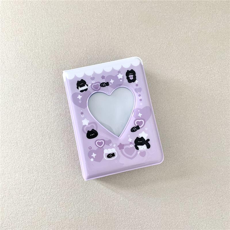 3 Inch Love Photo Storage Album Star Card Transparent Inner Page Collection Album Hollow Photocard Polaroid Holder Book