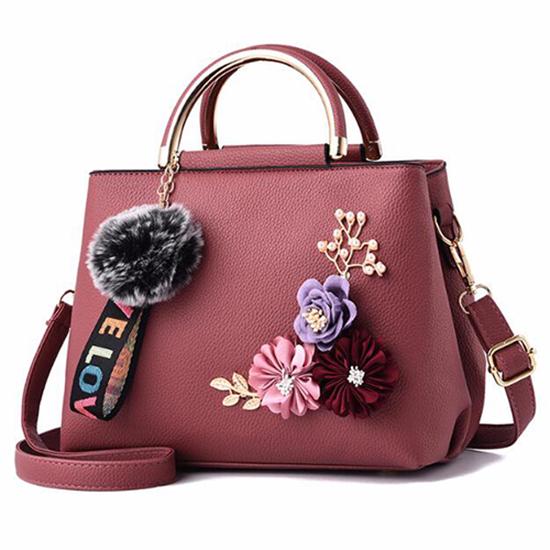 Женская дизайнерская сумка с цветочным принтом, кожаная сумка-мессенджер, ручная сумка-тоут MIT