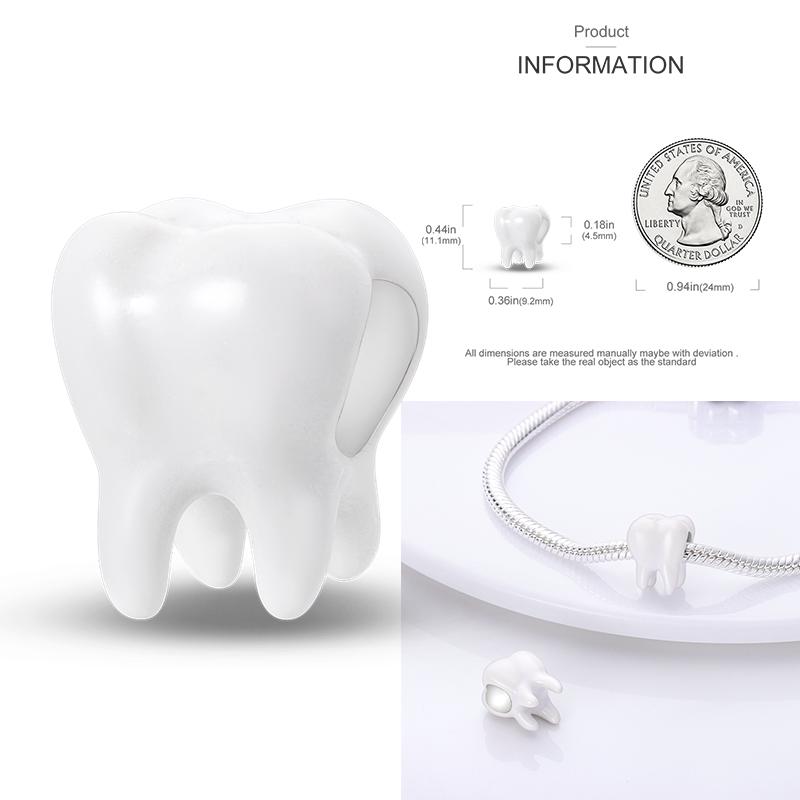 Медицинская коробка Шапочка медсестры Шармы-сердечки Зуб Стетоскоп Бусины Подходят для оригинального браслета 3 мм Женские Медные Изысканные Шармы Ювелирные изделия Подарки