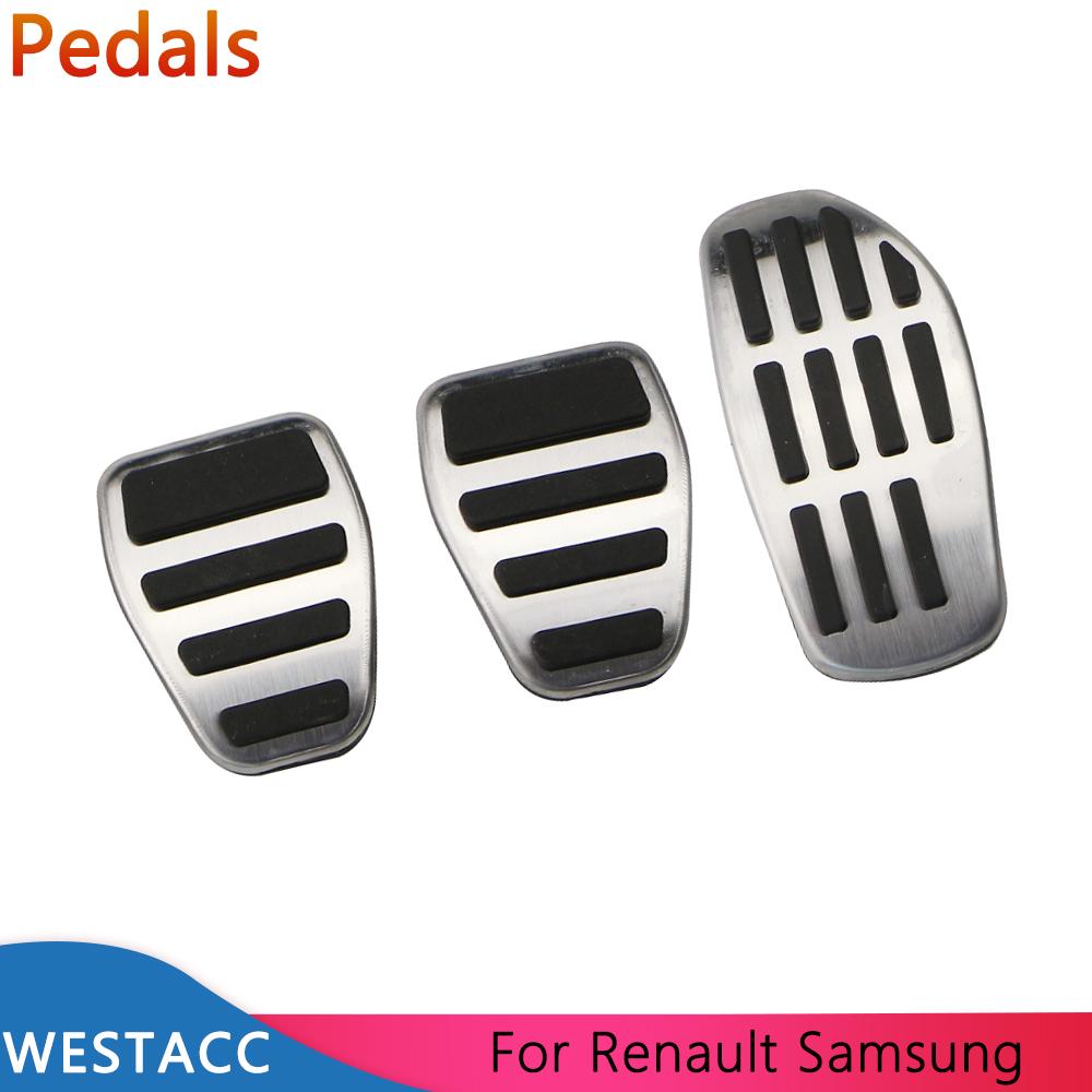 Автомобильные педали для Renault Captur Koleos Kadjar Duster Scenic Espace для Samung QM6 2016-крышка для педали газового тормоза