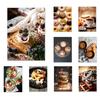 Breakfast Chocolate Ring Cake Coffee Bread Nordic Posters Prints Wall Art Canvas Painting Pictures Dessert Shop Home Decor