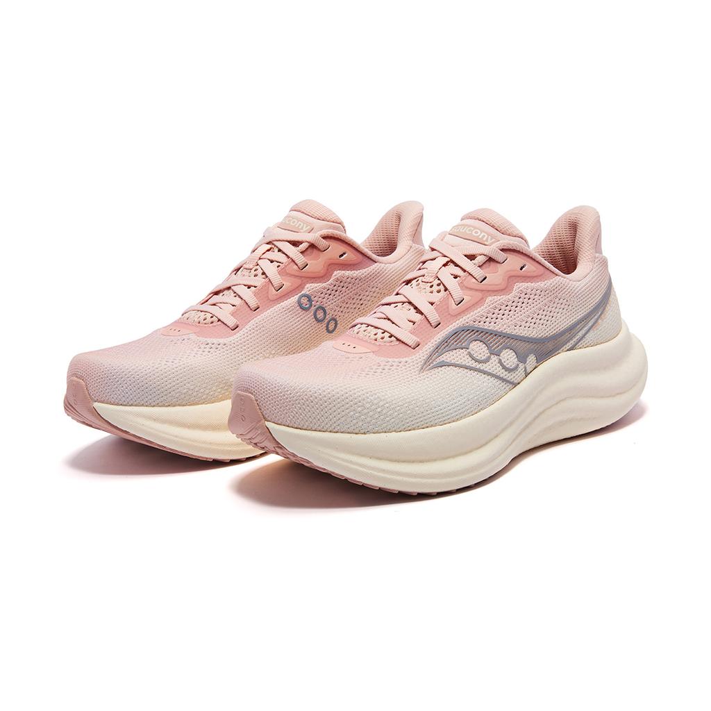 SAUCONY Triumph 23 Удобные Мягкие Классические Амортизирующие Тренировочные Беговые Кроссовки Унисекс Кроссовки Фиолетово-Серые S11023-645