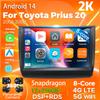 Android 14 Carplay Auto для Toyota Prius 20 2003 - 2009 Автомобильный радиоприемник 4G+WIFI Плеер Мультимедиа стерео 360 Камера Навигация Видео