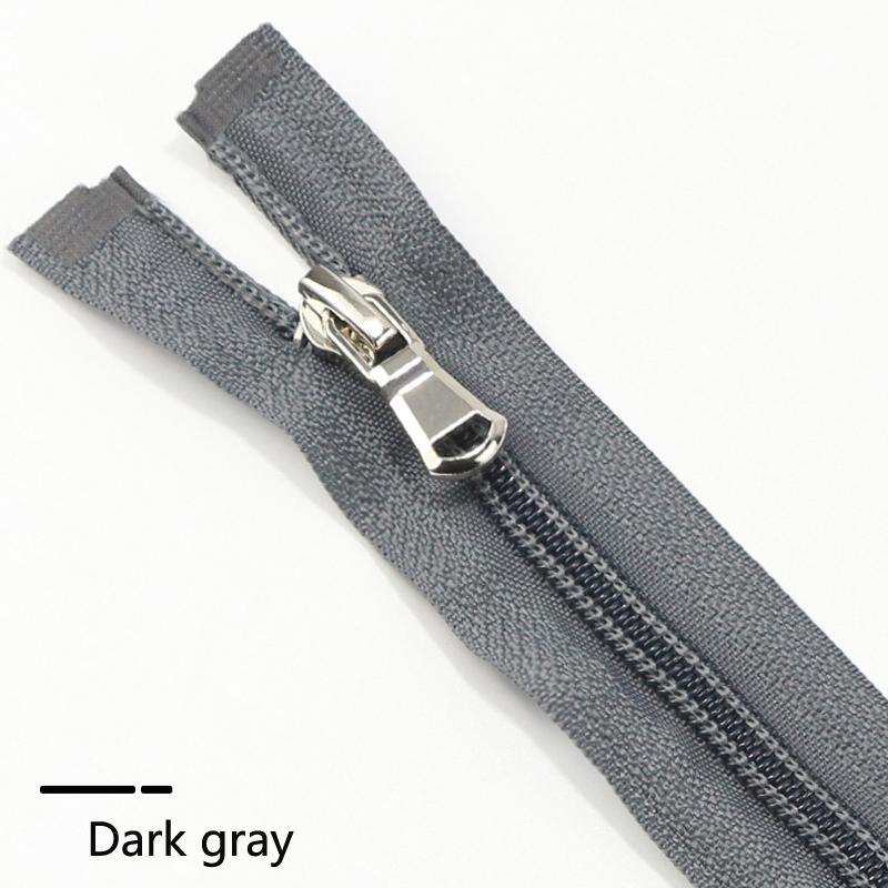 5 Items 40-80cm (15-31 Inch ) Nylon Open-End Zip Zipper 5# For Apparel Outerwear Tailor Sewing Crafts Nylon Zippers Accessories 13 Color