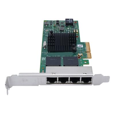 Четырехпортовая гигабитная сетевая карта PCIE Ethernet Server Adapter I350-T4 10 100 1000 Мбит/с для Win для